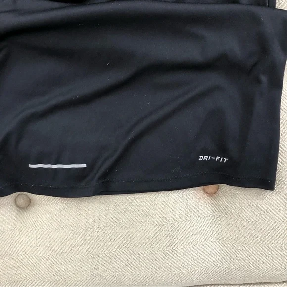 Nike Black Mens Large Dri Fit Three Quarter Zip Up - Picture 5 of 5